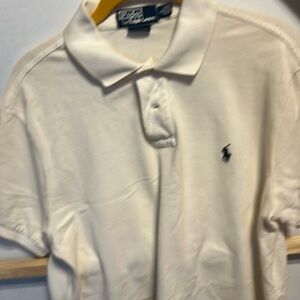 Men’s Large white polo shirt